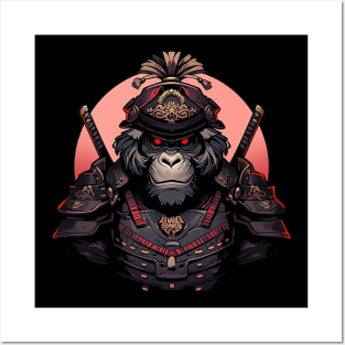 samurai gorilla Posters and Art